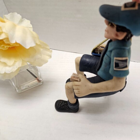 Decor Display Male Postal Worker Man Post Office D. Manning Art Shelf Sitter - Picture 6 of 7